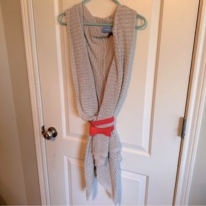 Simply Vera by Vera Wang Size L/XL sleeveless cardigan with bow belt